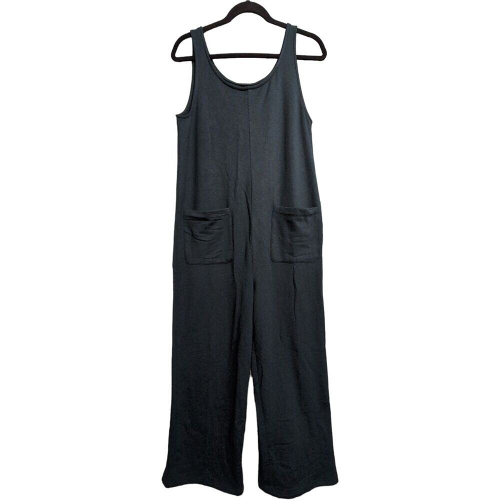 NWT Madewell Green Superbrushed Pull On Sleeveless Jumpsuit Size S